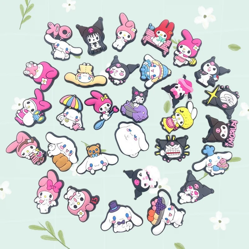 30Pcs Sanrio Cinnamoroll PVC Cartoon Shoe Charms Accessories Wristband Buckle X-mas Party Gifts Shoe Decorations
30Pcs Sanrio Cinnamoroll PVC Cartoon Shoe Charms Accessories Wristband Buckle X-mas Party Gifts Shoe Decorations