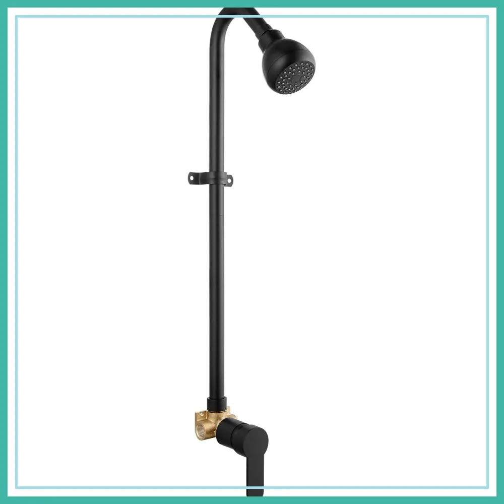 Outdoor Shower Fixtures with Mixing Valve, Single Handle Matte Black 27" SUS304 Pipe for Backyard Pool
Outdoor Shower Fixtures with Mixing Valve, Single Handle Matte Black 27" SUS304 Pipe for Backyard Pool