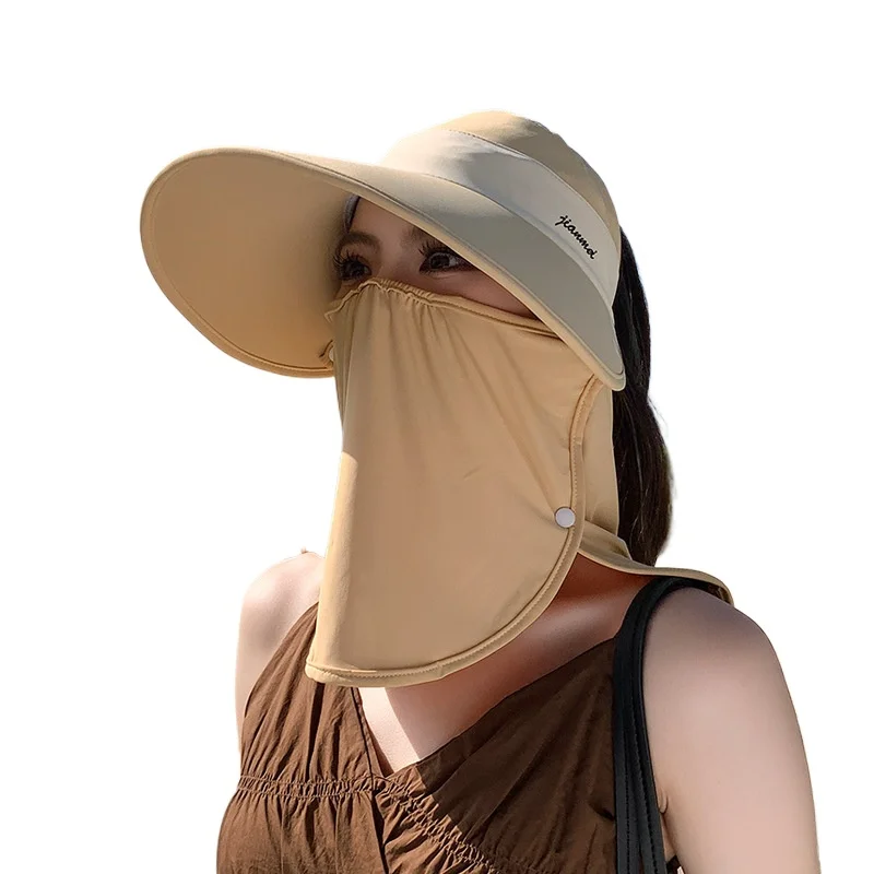 Summer Lady Wide Brim Anti UV Sun Hats For Women Outdoor Cycling Beach Face Cover Shawl Neck Protection Empty Top Hat Cap Female
Summer Lady Wide Brim Anti UV Sun Hats For Women Outdoor Cycling Beach Face Cover Shawl Neck Protection Empty Top Hat Cap Female