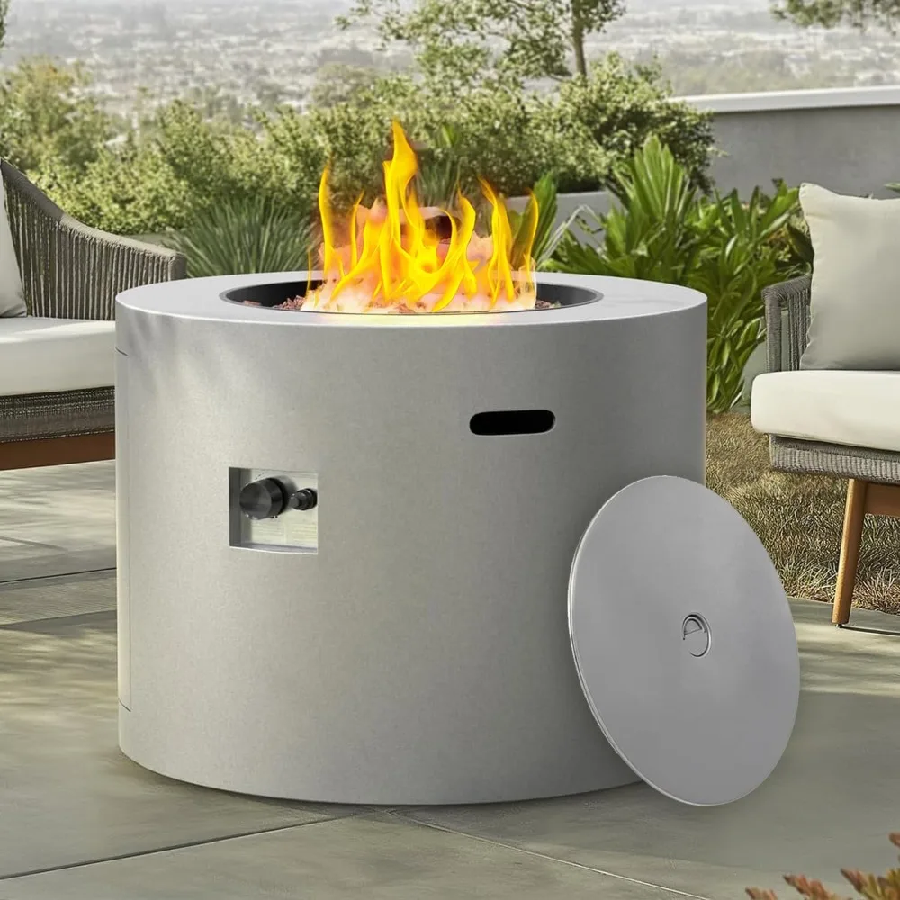 32" All in One Smokeless Fire Pit Table with Lid, Outdoor Round Patio Gas Fire Pit, 50,000 BTUs,Alloy Steel Finish,Propane Fire
32" All in One Smokeless Fire Pit Table with Lid, Outdoor Round Patio Gas Fire Pit, 50,000 BTUs,Alloy Steel Finish,Propane Fire