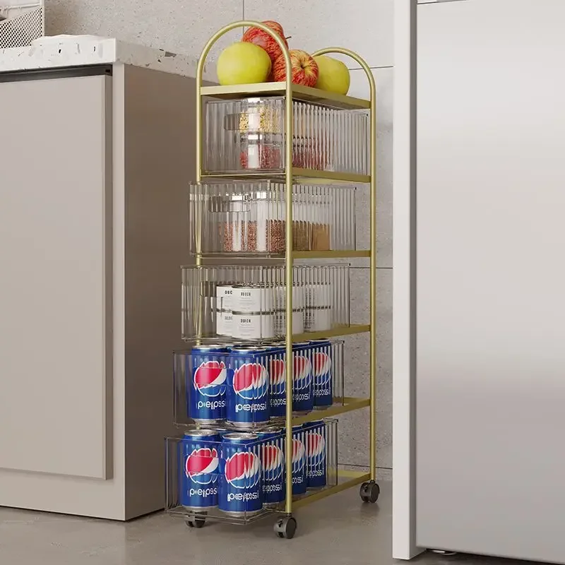 Kitchen Storage Mobile Storage Rack Layered Drawer Storage Racks Narrow Seam Small Kitchen Furniture Islands Trolleys
Kitchen Storage Mobile Storage Rack Layered Drawer Storage Racks Narrow Seam Small Kitchen Furniture Islands Trolleys