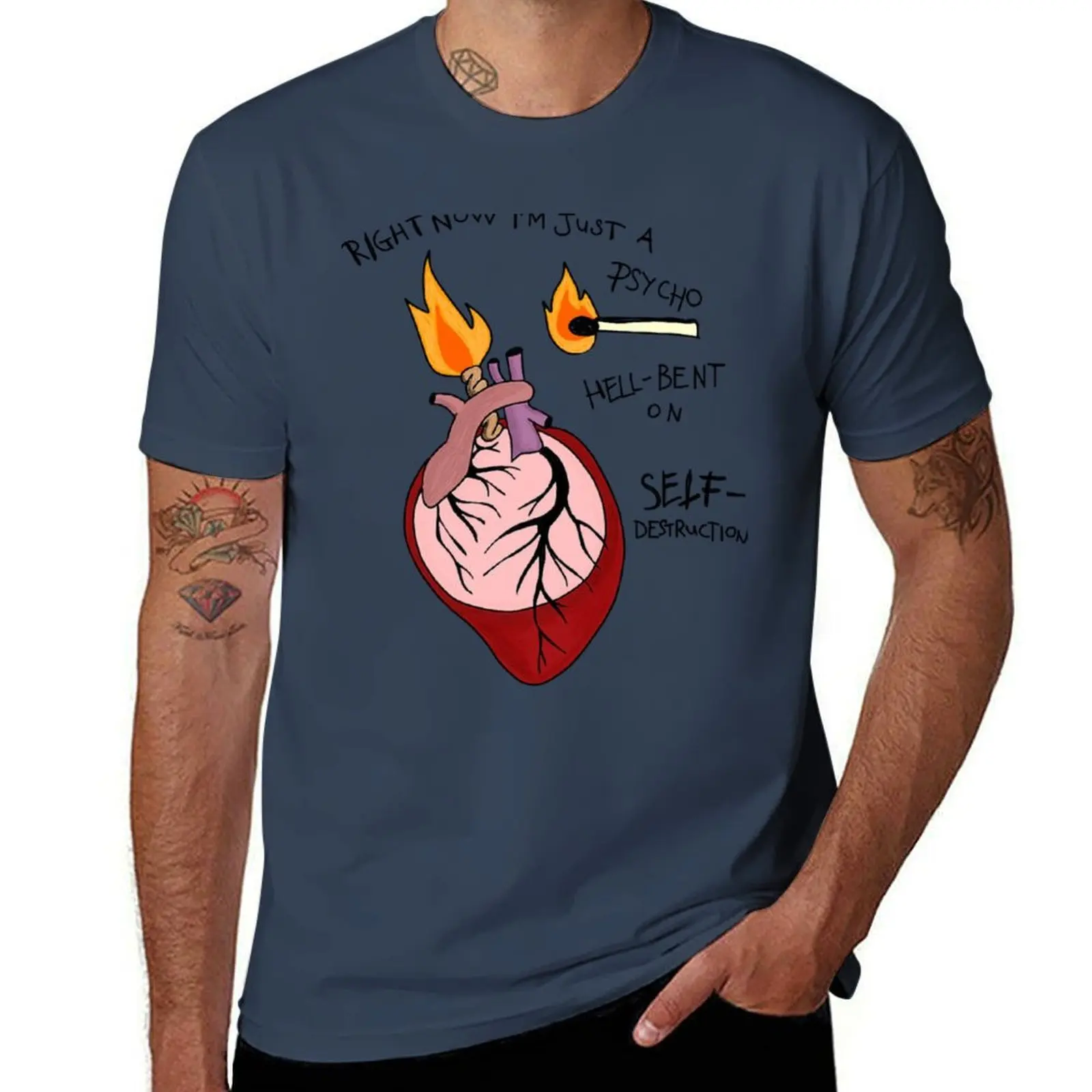 Psycho a Just T-Shirt Outdoor Sports Short Sleeve Top
Psycho a Just T-Shirt Outdoor Sports Short Sleeve Top