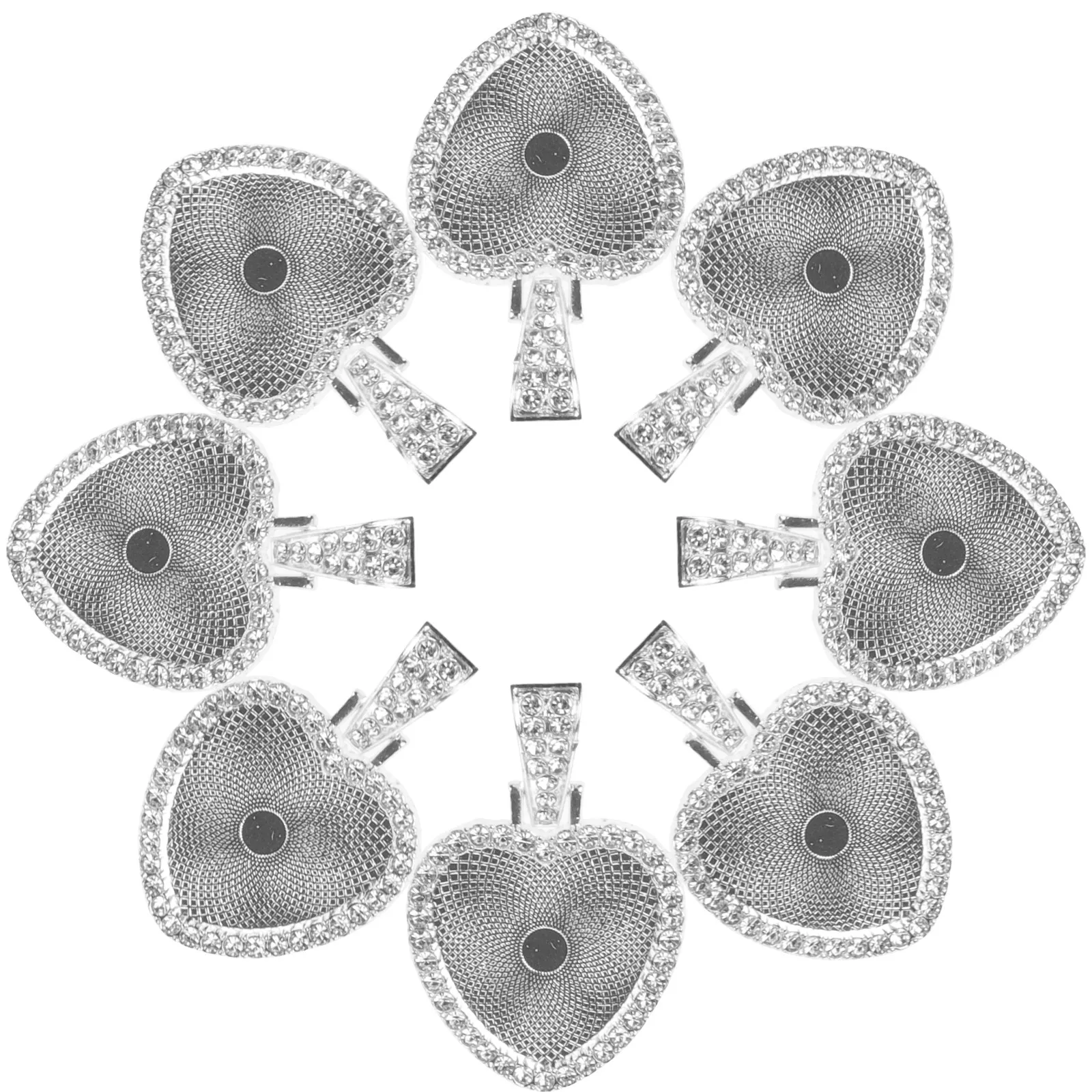 12Set DIY Pendant Trays Heart Rhinestone Bezel for Jewelry Making Craft Supplies Sublimation Blank Base Decoration Holder
12Set DIY Pendant Trays Heart Rhinestone Bezel for Jewelry Making Craft Supplies Sublimation Blank Base Decoration Holder