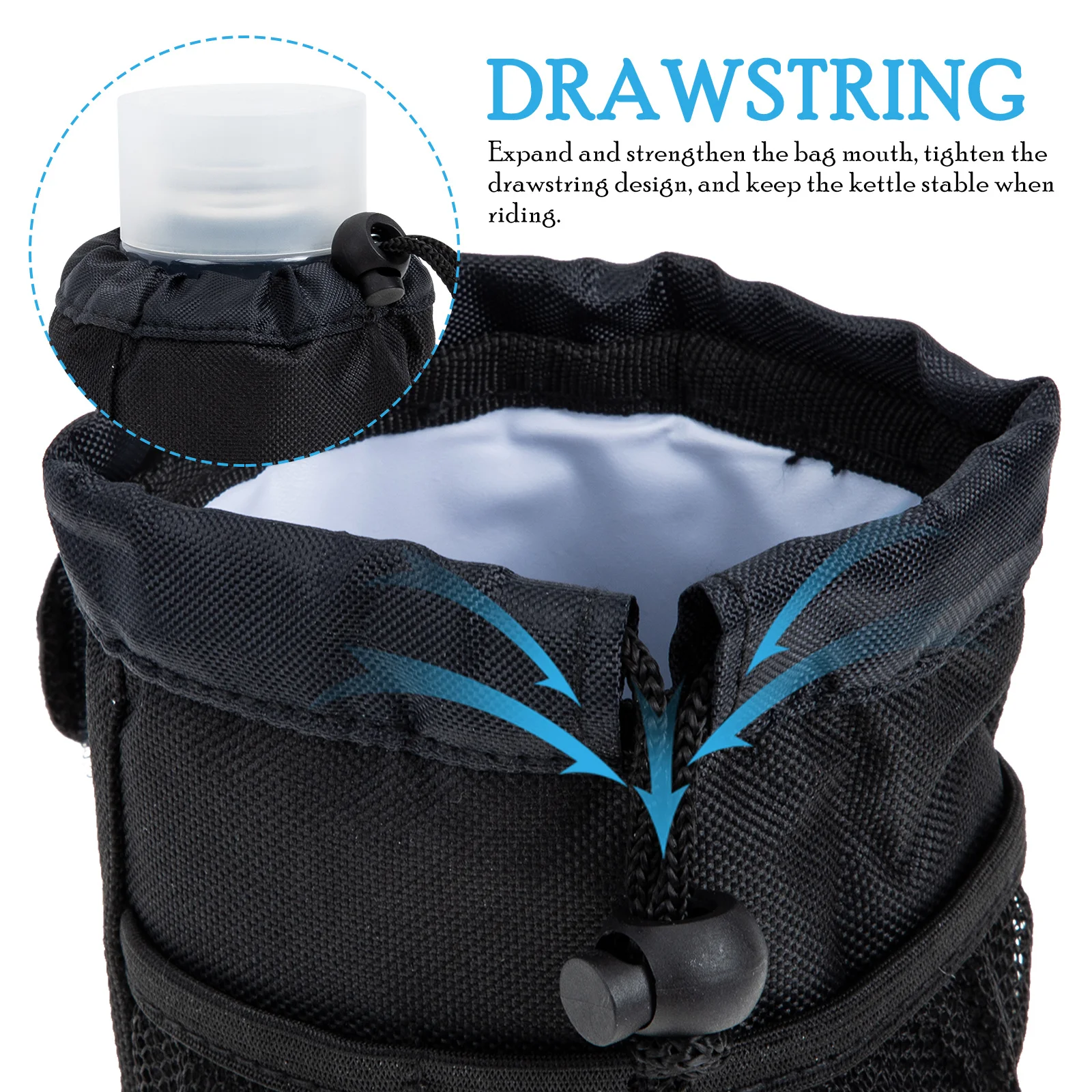 Portable Bike Kettle Bag High-Grade Material Easy Handlebar Mount Cup Holder for Biking Walking Camping Outdoor
Portable Bike Kettle Bag High-Grade Material Easy Handlebar Mount Cup Holder for Biking Walking Camping Outdoor