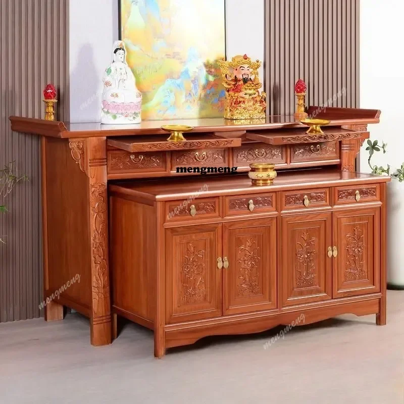 F182 Altar Table with Elevated Indoor Altar Cabinet for Home Use, Complete Set with Two-Tier Offering Table
F182 Altar Table with Elevated Indoor Altar Cabinet for Home Use, Complete Set with Two-Tier Offering Table