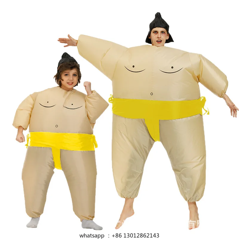 Забавный надувной костюм сумо Забавный костюм для выступлений пирогов
Забавный надувной костюм сумо Забавный костюм для выступлений пирогов