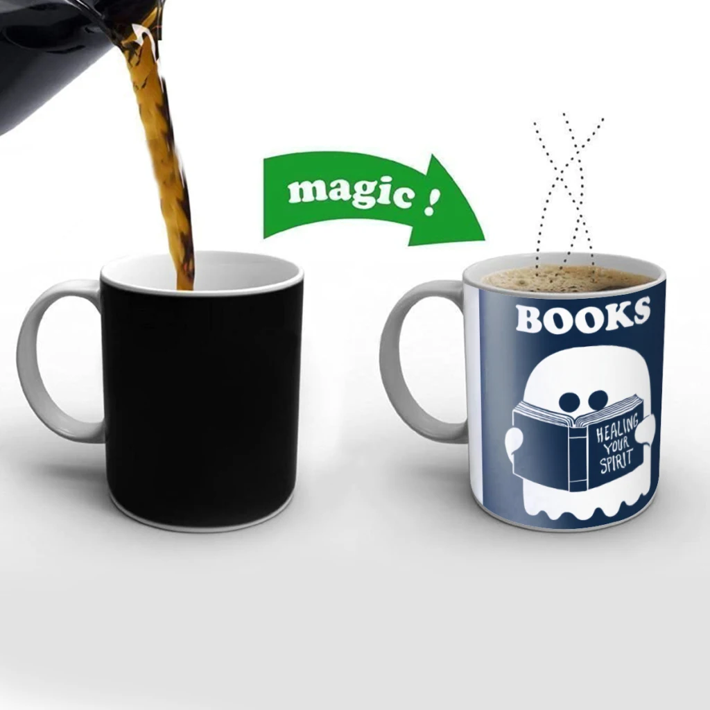 Books Creativity Change Color Chang mug Ceramic mug Hot Coffee Cup Breakfast Cup Mug Friend Gift
Books Creativity Change Color Chang mug Ceramic mug Hot Coffee Cup Breakfast Cup Mug Friend Gift
