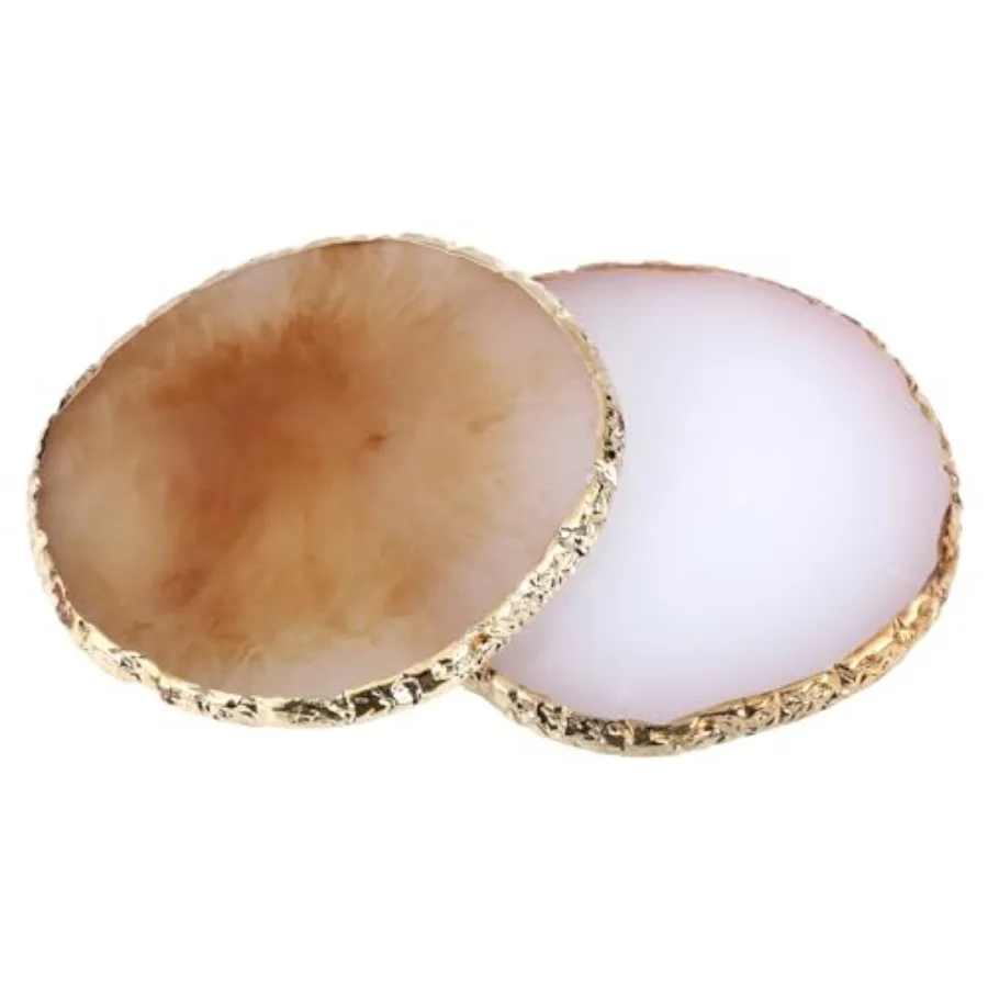 2 Pcs Resin Nail Art Palette, Nails Art Painting Mixed Color Palettes Gold Edge Nail Holder Nails Arts Display Coffee, White
2 Pcs Resin Nail Art Palette, Nails Art Painting Mixed Color Palettes Gold Edge Nail Holder Nails Arts Display Coffee, White