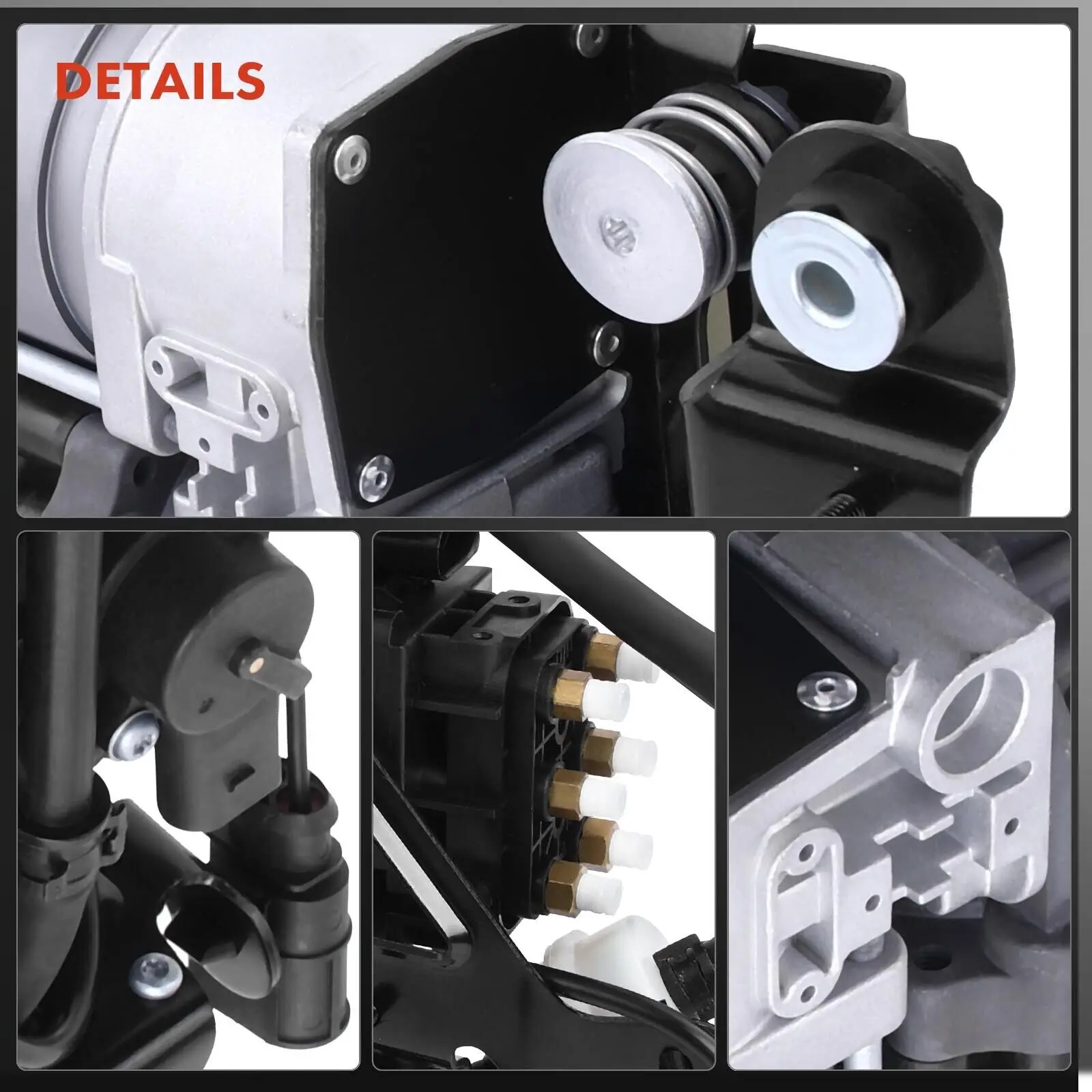 1PCS Air Suspension Compressor with Bracket & Solenoid For Audi A8 Quattro 2011-2018 4H0616005C, 4H0616005D, 4H0616006
1PCS Air Suspension Compressor with Bracket & Solenoid For Audi A8 Quattro 2011-2018 4H0616005C, 4H0616005D, 4H0616006