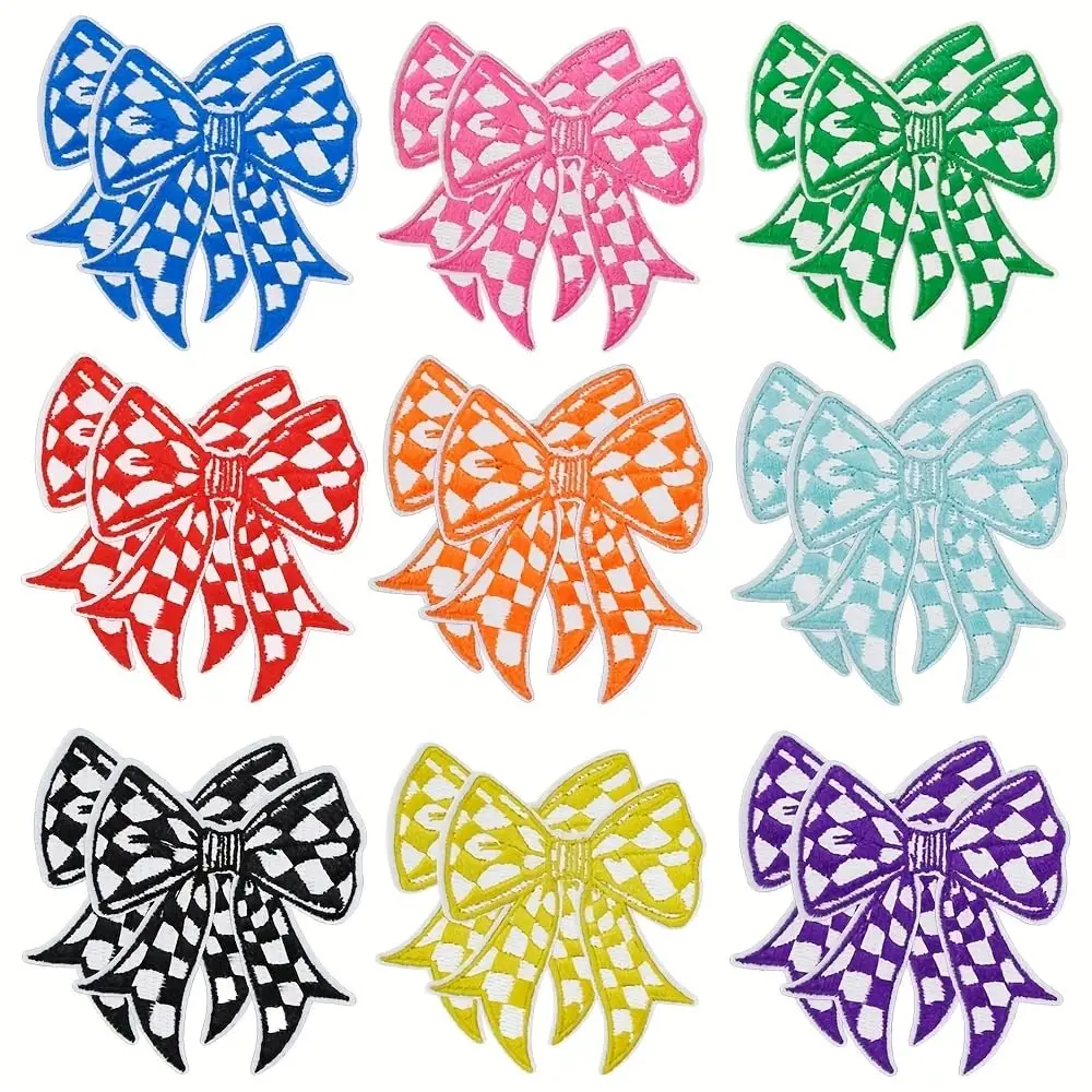 18PCS Bow Iron On Patches Cute Colorful Checkered Embroideried Appliques for Clothing Clothes Jeans Jackets Backpacks Dress T
18PCS Bow Iron On Patches Cute Colorful Checkered Embroideried Appliques for Clothing Clothes Jeans Jackets Backpacks Dress T