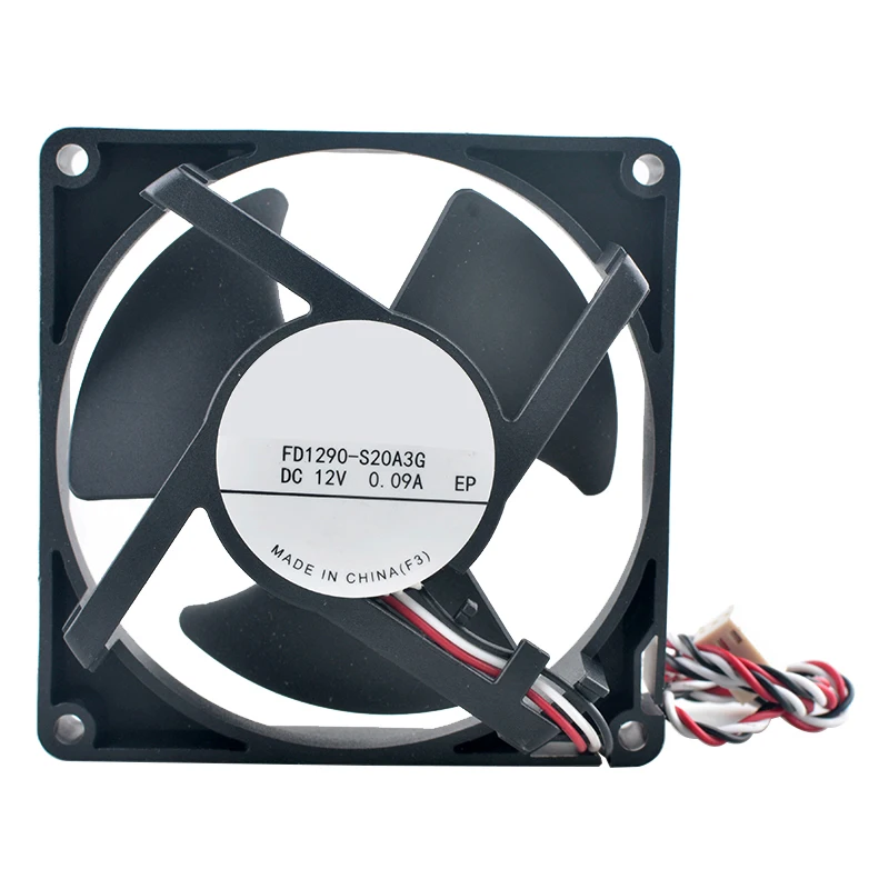 FD1290-S20A3G 9.2cm 92mm fan DC12V 0.09A 3-pin Axial flow fan cooling fan for refrigerator motor
FD1290-S20A3G 9.2cm 92mm fan DC12V 0.09A 3-pin Axial flow fan cooling fan for refrigerator motor