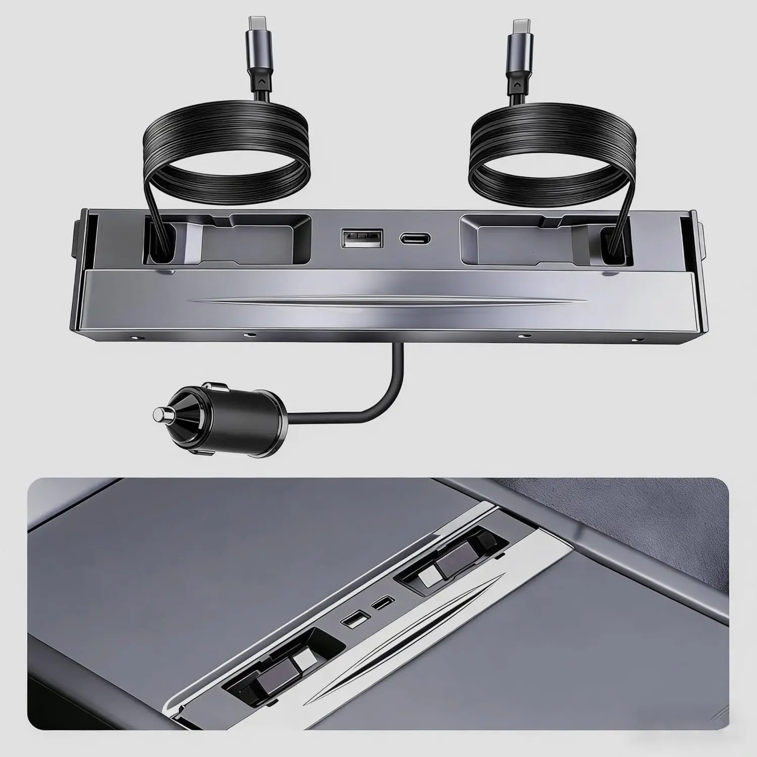 4 in 1 Retractable Center Console USB Hub Docking Station For Tesla Model 3 Highland Model Y Juniper Phone Charger Fast Charging
4 in 1 Retractable Center Console USB Hub Docking Station For Tesla Model 3 Highland Model Y Juniper Phone Charger Fast Charging