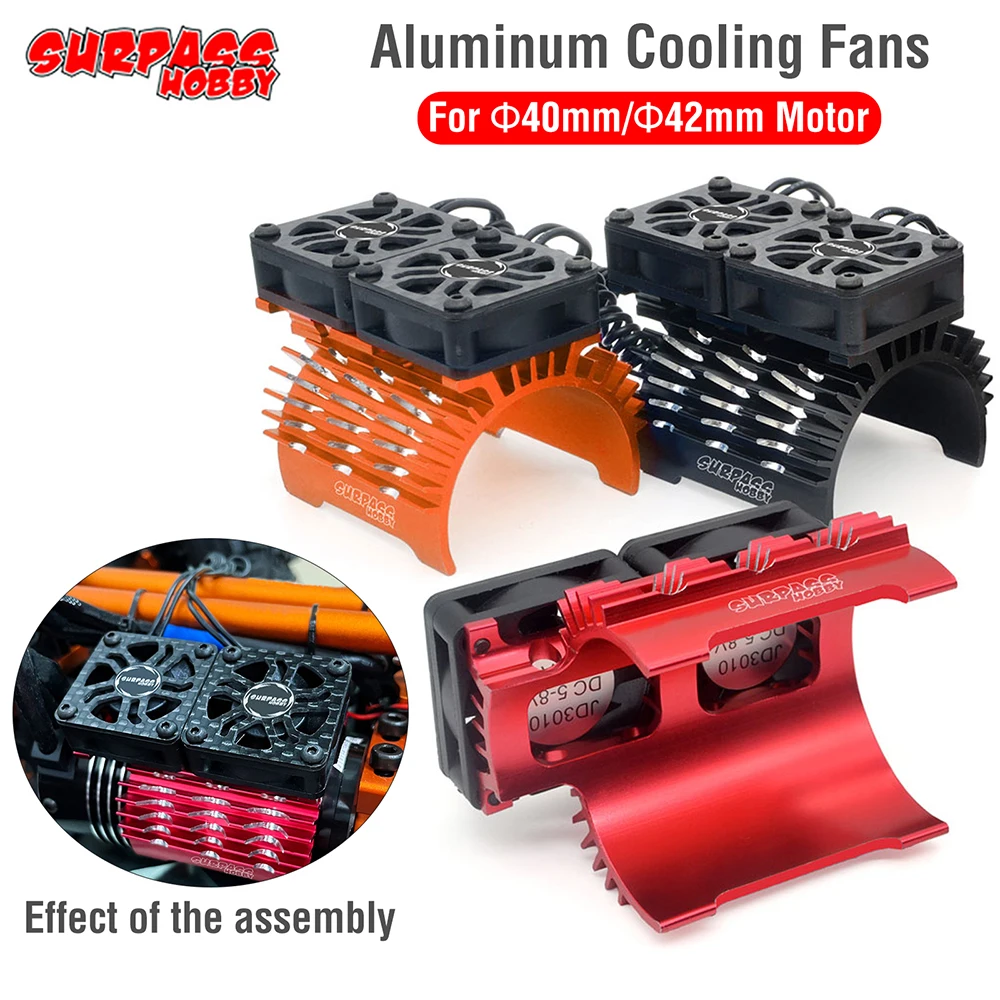 RC Fan Surpsshobby RC Heatsink With Dual Cooling Fan RC Car Accessories for Hobbywing Leopard 4268 4274 4092 1/8 1/10 RC Car
RC Fan Surpsshobby RC Heatsink With Dual Cooling Fan RC Car Accessories for Hobbywing Leopard 4268 4274 4092 1/8 1/10 RC Car