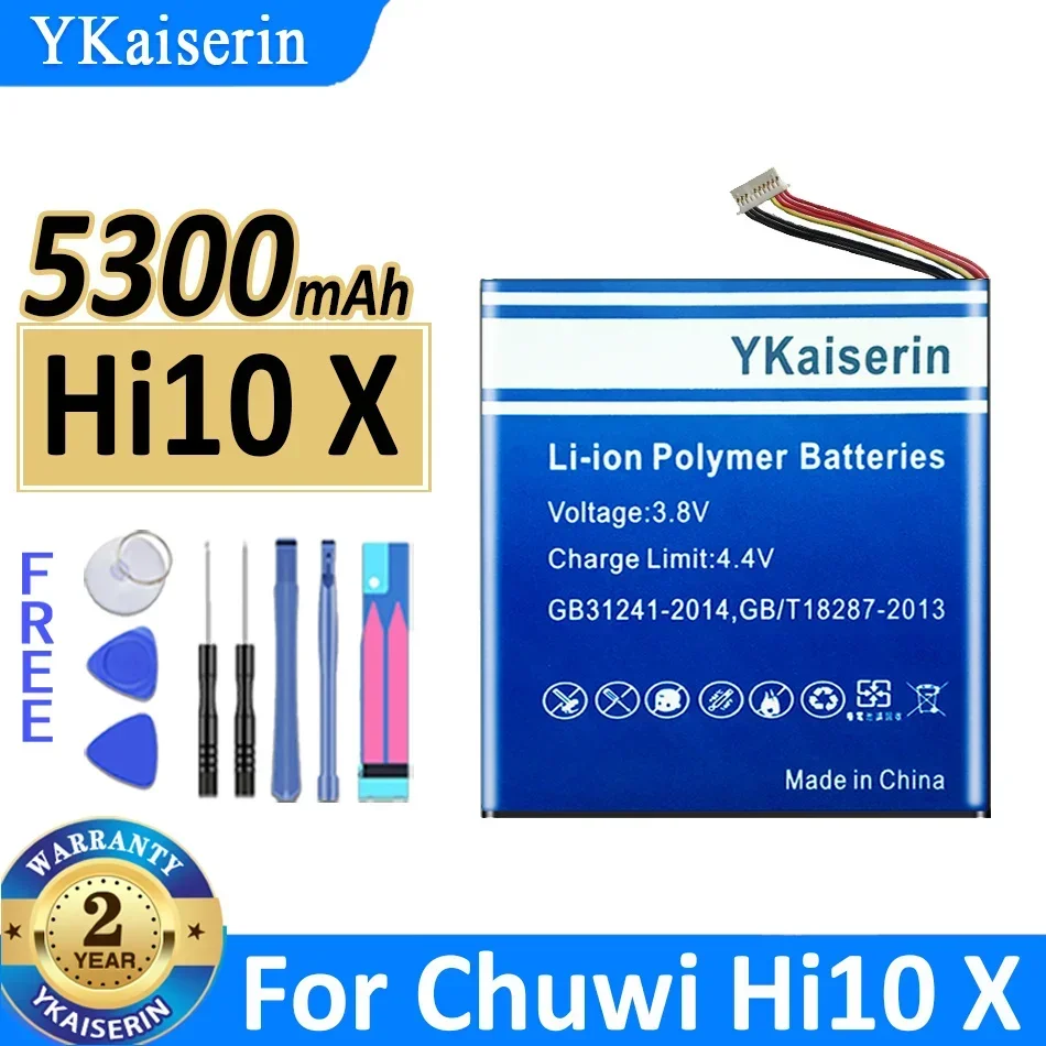Аккумулятор ykaisсеребрин на 5300 мАч для планшетного ПК Chuwi Hi10 X, аккумулятор с 7-проводным разъемом + Аккумуляторы для инструментов
Аккумулятор ykaisсеребрин на 5300 мАч для планшетного ПК Chuwi Hi10 X, аккумулятор с 7-проводным разъемом + Аккумуляторы для инструментов
