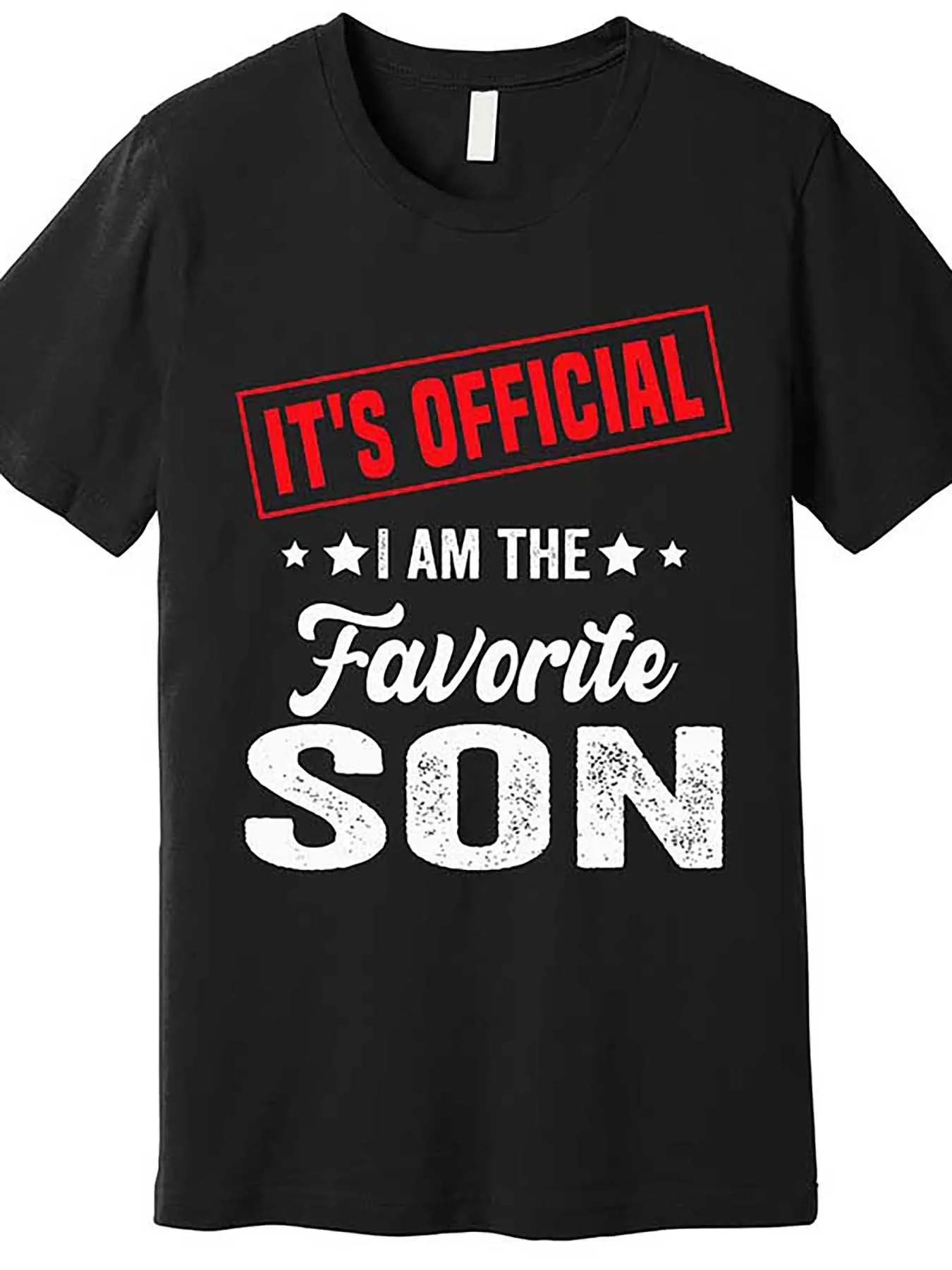 Men's Funny "Officially Certified - I'm My Favorite Son" Pattern T-Shirt - Heavy Cotton Red and White Letter Loose Large Size
Men's Funny "Officially Certified - I'm My Favorite Son" Pattern T-Shirt - Heavy Cotton Red and White Letter Loose Large Size