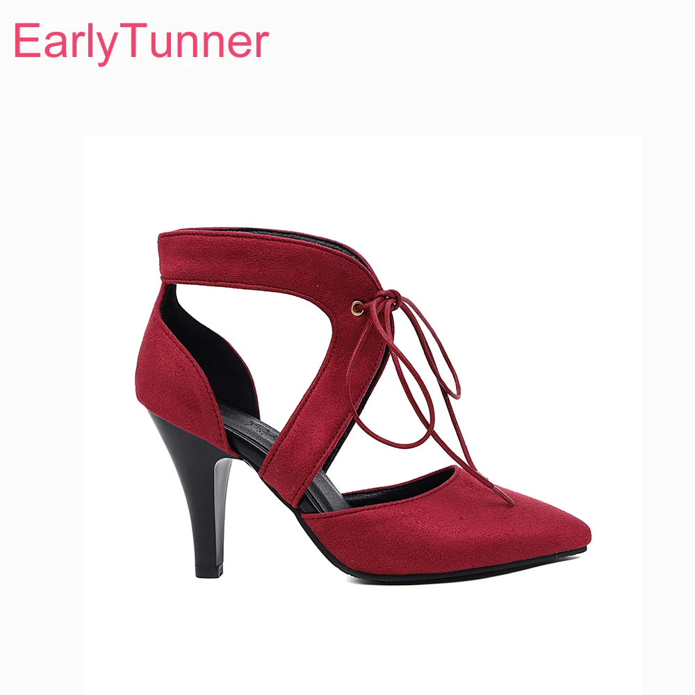 2026 Summer Wine Red Elegant Women Ankle Strap Sandals High Stiletto Heels Lady Dress Shoes Large Small Plus Size 11 33 46
2026 Summer Wine Red Elegant Women Ankle Strap Sandals High Stiletto Heels Lady Dress Shoes Large Small Plus Size 11 33 46