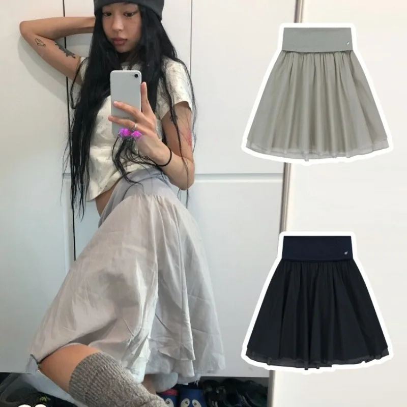 Vintage Harajuku A-line Patchwork Skirts Y2k High Waist Skirt for Women 2025 Summer New Loose Mid-length Faldas Mujer
Vintage Harajuku A-line Patchwork Skirts Y2k High Waist Skirt for Women 2025 Summer New Loose Mid-length Faldas Mujer