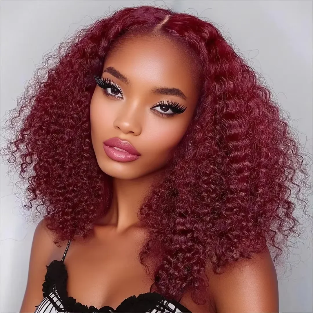 Water Wave 99J Colored Lace Front Wig Burgundy Brazilian Short Bob Wigs 13x4 HD Lace Frontal Human Hair Wig For Women Deep Curly
Water Wave 99J Colored Lace Front Wig Burgundy Brazilian Short Bob Wigs 13x4 HD Lace Frontal Human Hair Wig For Women Deep Curly