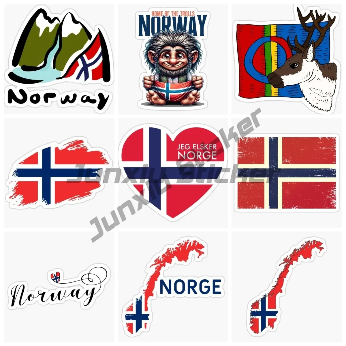 Norway Flag Emblem Vinyl Pattern Car Stickers Skateboarding Waterproof Camping Vehicle JDM Decorative Stickers
Norway Flag Emblem Vinyl Pattern Car Stickers Skateboarding Waterproof Camping Vehicle JDM Decorative Stickers