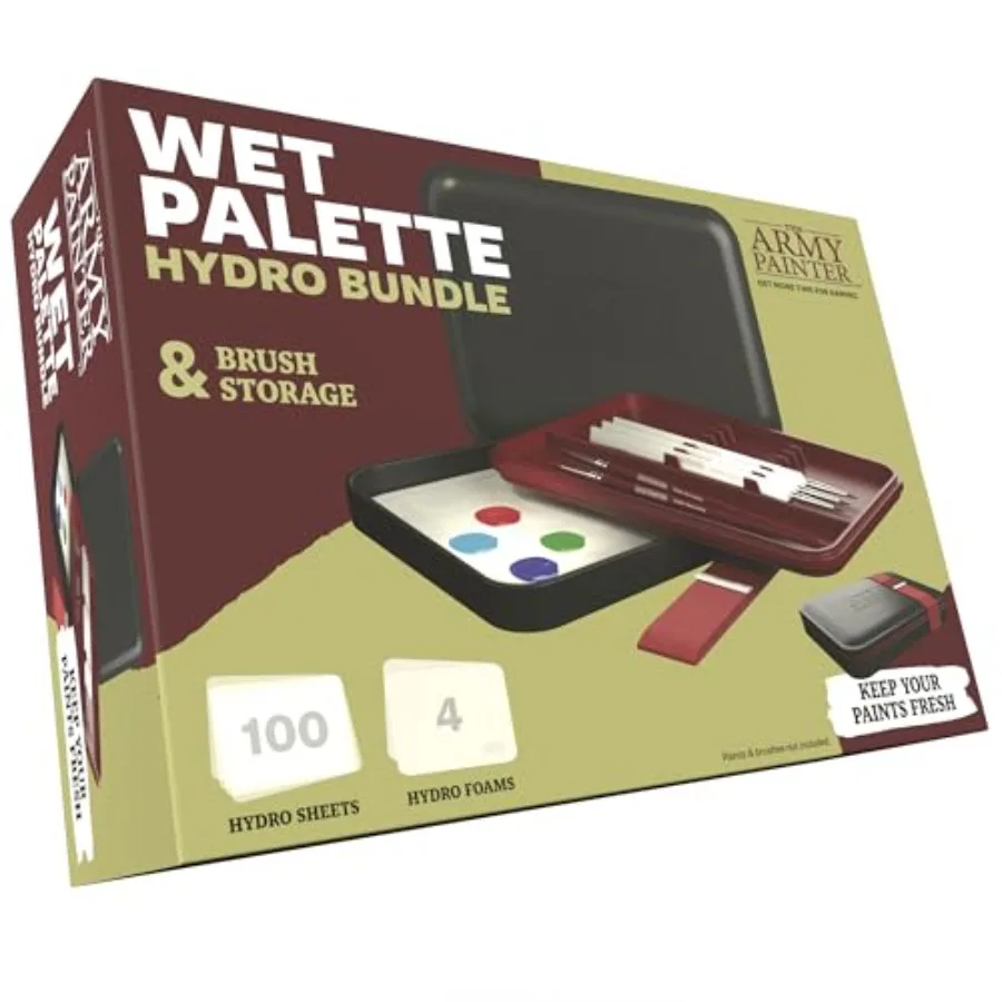 Army Painter Premium Wet Palette Bundle - Acrylic Painting Palette with 100 Paper Sheets and 4 Sponges
Army Painter Premium Wet Palette Bundle - Acrylic Painting Palette with 100 Paper Sheets and 4 Sponges