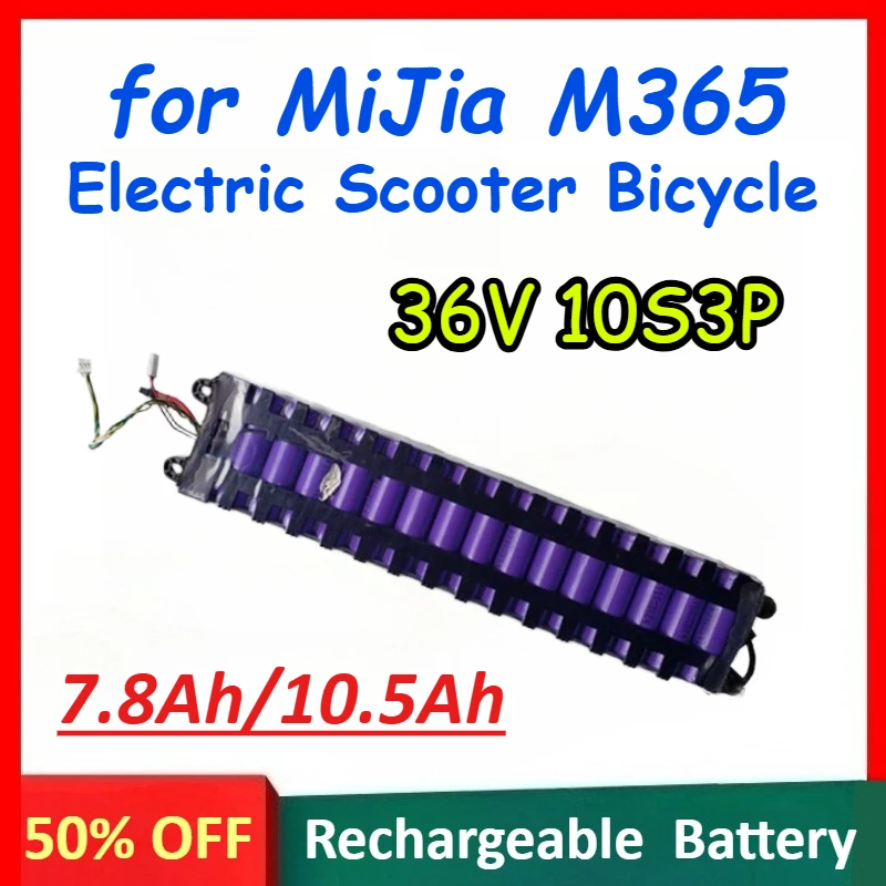 36V 7.8Ah 10.5Ah 10S3P Rechargeable Battery for Xiaomi MiJia M365 Electric Scooter Bicycle Waterproof Bluetooth Communication
36V 7.8Ah 10.5Ah 10S3P Rechargeable Battery for Xiaomi MiJia M365 Electric Scooter Bicycle Waterproof Bluetooth Communication