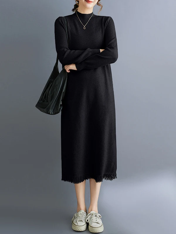 Корейский высокий воротник в стиле ретро, теплая кисточка, длинное вязаное платье, осень-зима, модное художественное женское волокно из полиэфирного волокна Dr
Корейский высокий воротник в стиле ретро, теплая кисточка, длинное вязаное платье, осень-зима, модное художественное женское волокно из полиэфирного волокна Dr