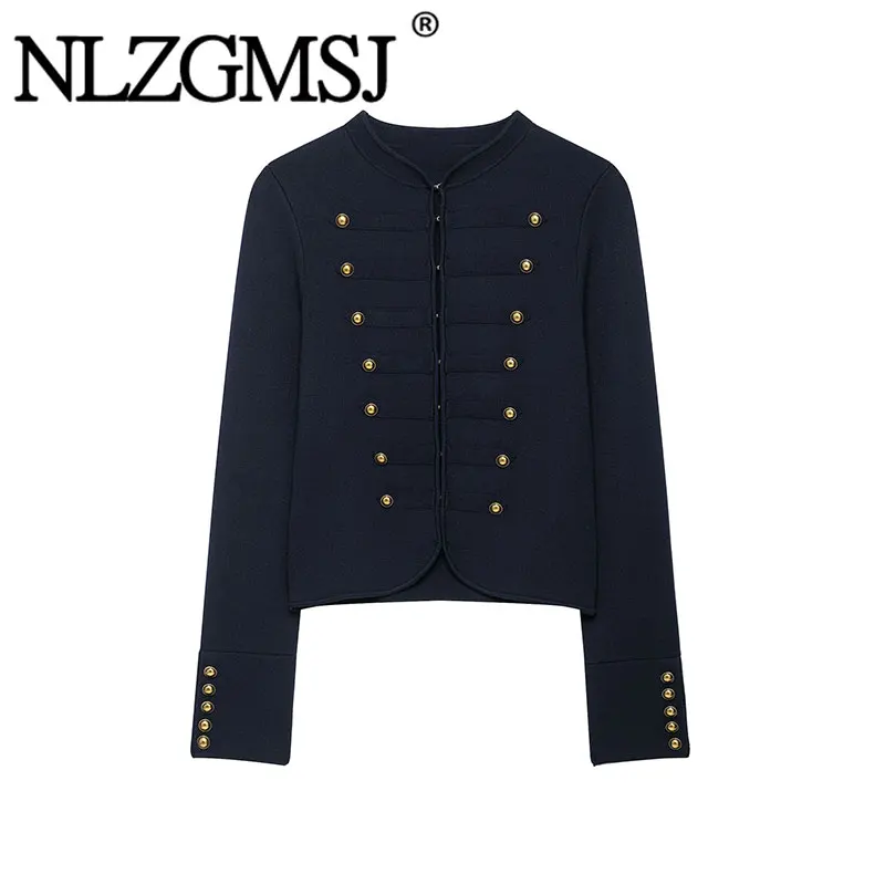 Nlzgmsj 2026 Autumn Women Knit Cardigan Crew Neck Double Breasted Buttons Slim Fit Long Sleeve Knit Sweater Outerwear
Nlzgmsj 2026 Autumn Women Knit Cardigan Crew Neck Double Breasted Buttons Slim Fit Long Sleeve Knit Sweater Outerwear 