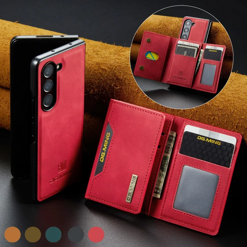 Magnetic 2 in1 Wallet Card Slots Phone Case For Samsung Galaxy Z Fold 6/Z Fold5/Z Fold4/Z Fold 3 Mobile Phone Protective Cover
Magnetic 2 in1 Wallet Card Slots Phone Case For Samsung Galaxy Z Fold 6/Z Fold5/Z Fold4/Z Fold 3 Mobile Phone Protective Cover