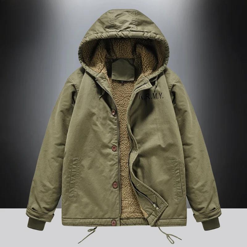 Мужская зимняя хлопковая куртка с утепленной флисовой подкладкой, оверсайз, повседневная, из чистого хлопка, большого размера, с множеством карманов
Мужская зимняя хлопковая куртка с утепленной флисовой подкладкой, оверсайз, повседневная, из чистого хлопка, большого размера, с множеством карманов