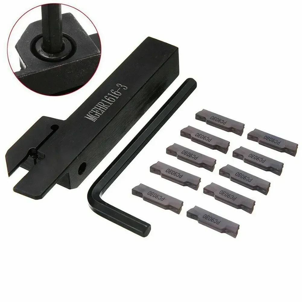 Set Lathe Turning Holder Boring Bar 10pcs MGMN300 Insert Alloy Steel Cemented Carbide Handle D 16mm Overall L 100mm
Set Lathe Turning Holder Boring Bar 10pcs MGMN300 Insert Alloy Steel Cemented Carbide Handle D 16mm Overall L 100mm