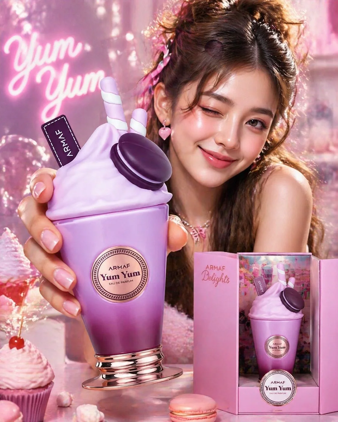 Armaf Delights Yum Yum 100 мл EDP Женская парфюмерная вода, сладкий гурманский фруктово-цветочный аромат, стойкий, подарок на выпускной, годовщину, праздник
Armaf Delights Yum Yum 100 мл EDP Женская парфюмерная вода, сладкий гурманский фруктово-цветочный аромат, стойкий, подарок на выпускной, годовщину, праздник