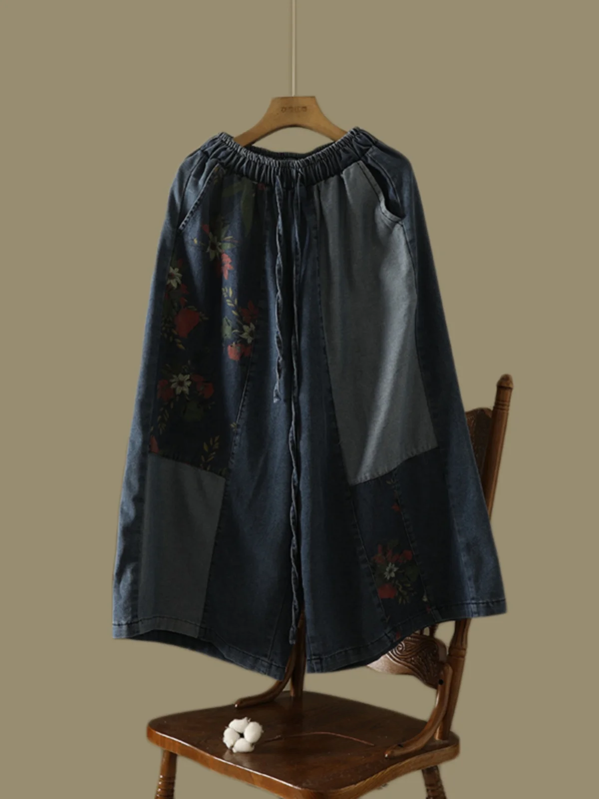 Retro Color Blo Floral Waed Wide Leg Jeans High Waist Dstring Casual Straight Cut Denim Pants for plus Size Women
Retro Color Blo Floral Waed Wide Leg Jeans High Waist Dstring Casual Straight Cut Denim Pants for plus Size Women