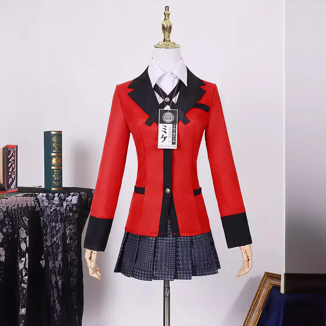 Kakegurui Cosplay Costume Yumeko Jabami Kirari Momobami Full Set Women Anime Uniform Outfit for Halloween Party Role Play Dress
Kakegurui Cosplay Costume Yumeko Jabami Kirari Momobami Full Set Women Anime Uniform Outfit for Halloween Party Role Play Dress