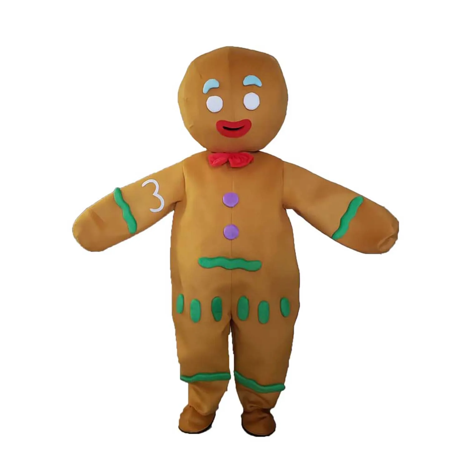 Gingerbread Man Jumpsuit Costume Adult Mascot Costume for Men and Women Cosplay Christmas Decoration Props
Gingerbread Man Jumpsuit Costume Adult Mascot Costume for Men and Women Cosplay Christmas Decoration Props