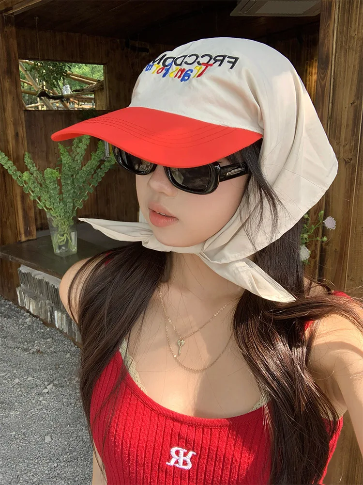Summer New Women's Sunglasses Hat Scarf Hat Wide Brim Sunscreen Cap e Scarf Dubill Cap Street Sle round Top Cap
Summer New Women's Sunglasses Hat Scarf Hat Wide Brim Sunscreen Cap e Scarf Dubill Cap Street Sle round Top Cap