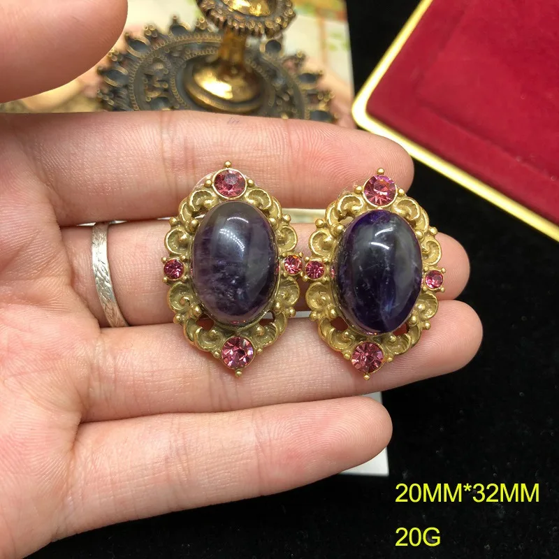Medieval Jewelry Classic Versatile Adjustable Sweater Chain Natural Amethyst Necklace Stud Earrings Set
Medieval Jewelry Classic Versatile Adjustable Sweater Chain Natural Amethyst Necklace Stud Earrings Set