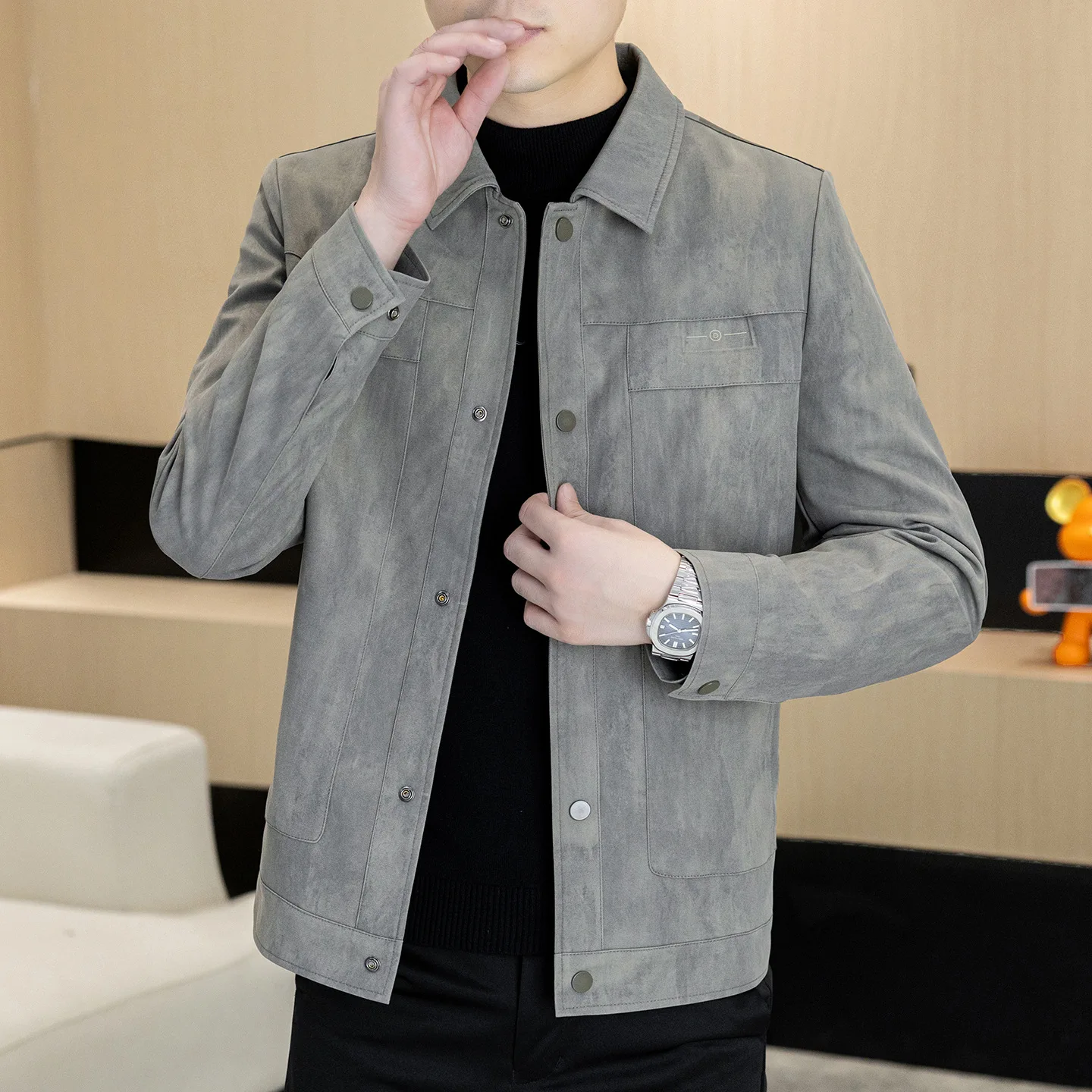 High Quali ort Casual Jaet for Men Collared Slim Fit Autumn Winter New Sle Comfortable Cotton Blend Commute Sle
High Quali ort Casual Jaet for Men Collared Slim Fit Autumn Winter New Sle Comfortable Cotton Blend Commute Sle