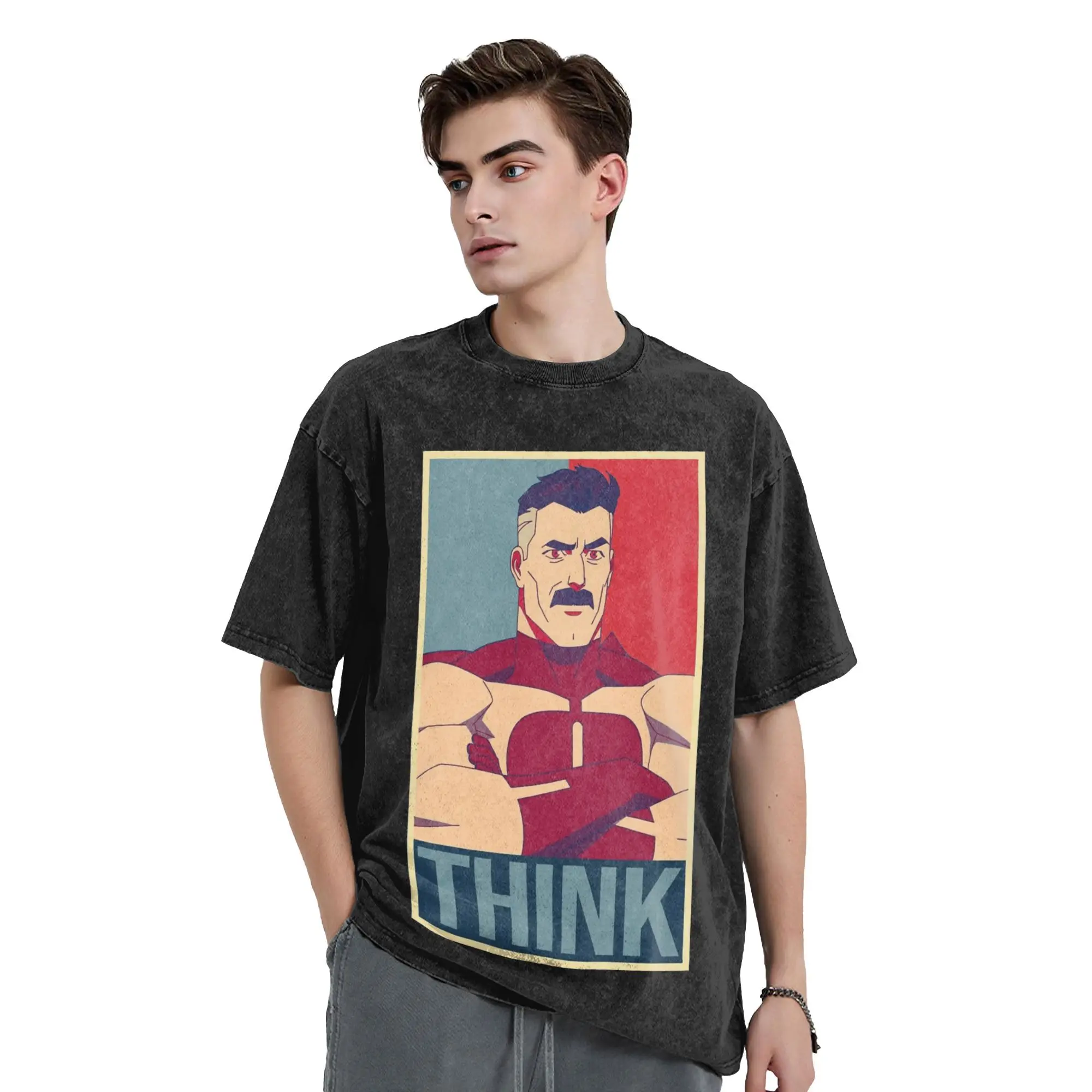 Omni-Man Think Poster Invincible Washed футболки уличная винтажная футболка футболки для мужчин и женщин с коротким рукавом High Street летние
Omni-Man Think Poster Invincible Washed футболки уличная винтажная футболка футболки для мужчин и женщин с коротким рукавом High Street летние