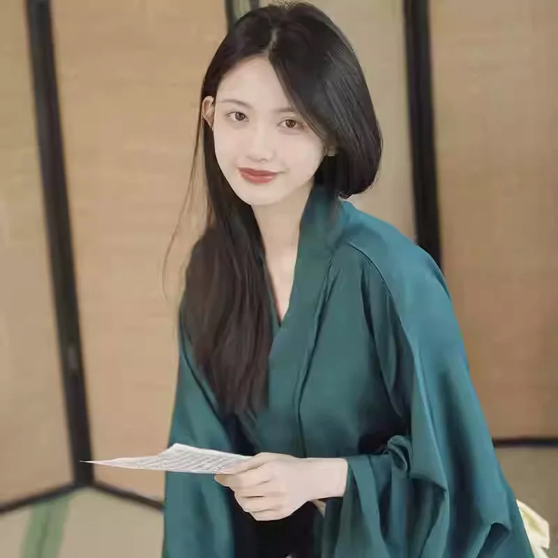 Japanese Style Women's Home Wear Solid Color Kimono Pajama Comfortable Long Dress
Japanese Style Women's Home Wear Solid Color Kimono Pajama Comfortable Long Dress