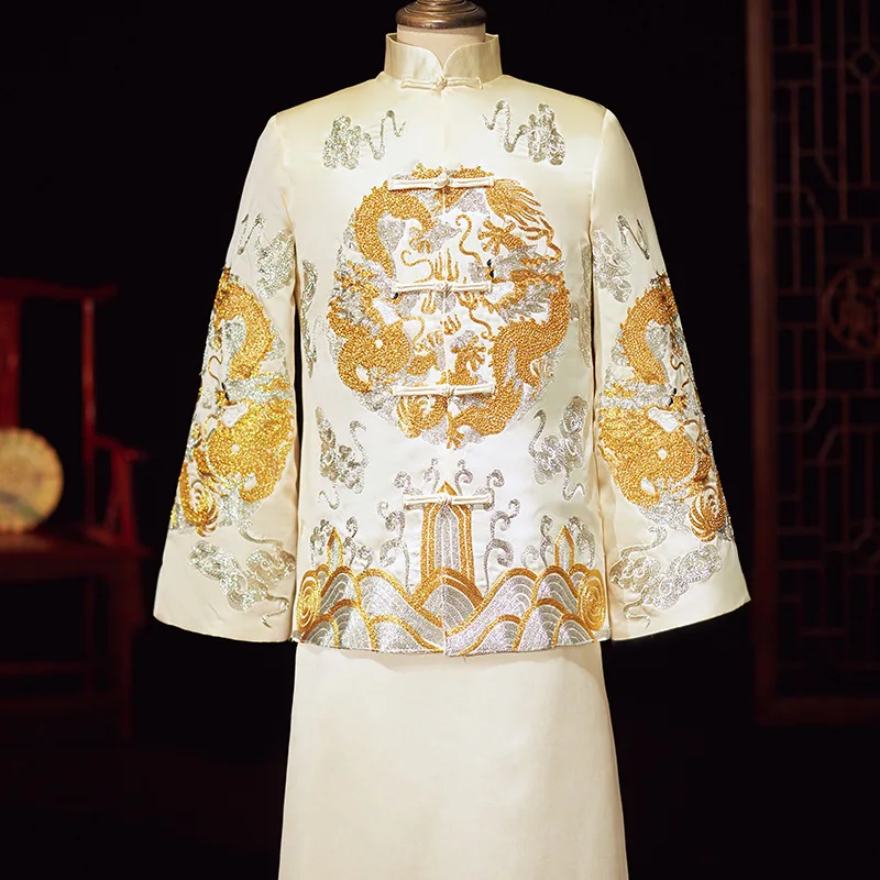 Yourqipao Chinese Tradtional Xiuhe Clothing Men's 2026 New Wedding Groom's Dress Dragon and Phoenix Set
Yourqipao Chinese Tradtional Xiuhe Clothing Men's 2026 New Wedding Groom's Dress Dragon and Phoenix Set