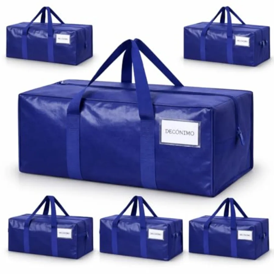 6 Pack Extra Heavy Duty Large Moving Bags with Strong Zipper and Comfortable Handles - Sturdy and Durable Clothes Storage Bags
6 Pack Extra Heavy Duty Large Moving Bags with Strong Zipper and Comfortable Handles - Sturdy and Durable Clothes Storage Bags
