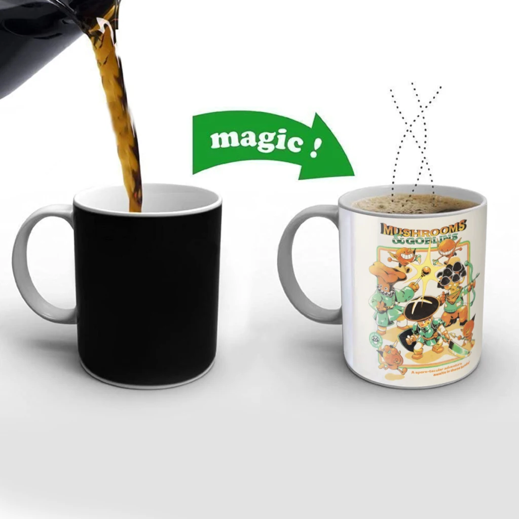 Mushrooms and Goblins Creativity Change Color Chang mug Ceramic mug Hot Coffee Cup Breakfast Cup Mug Friend Gift
Mushrooms and Goblins Creativity Change Color Chang mug Ceramic mug Hot Coffee Cup Breakfast Cup Mug Friend Gift