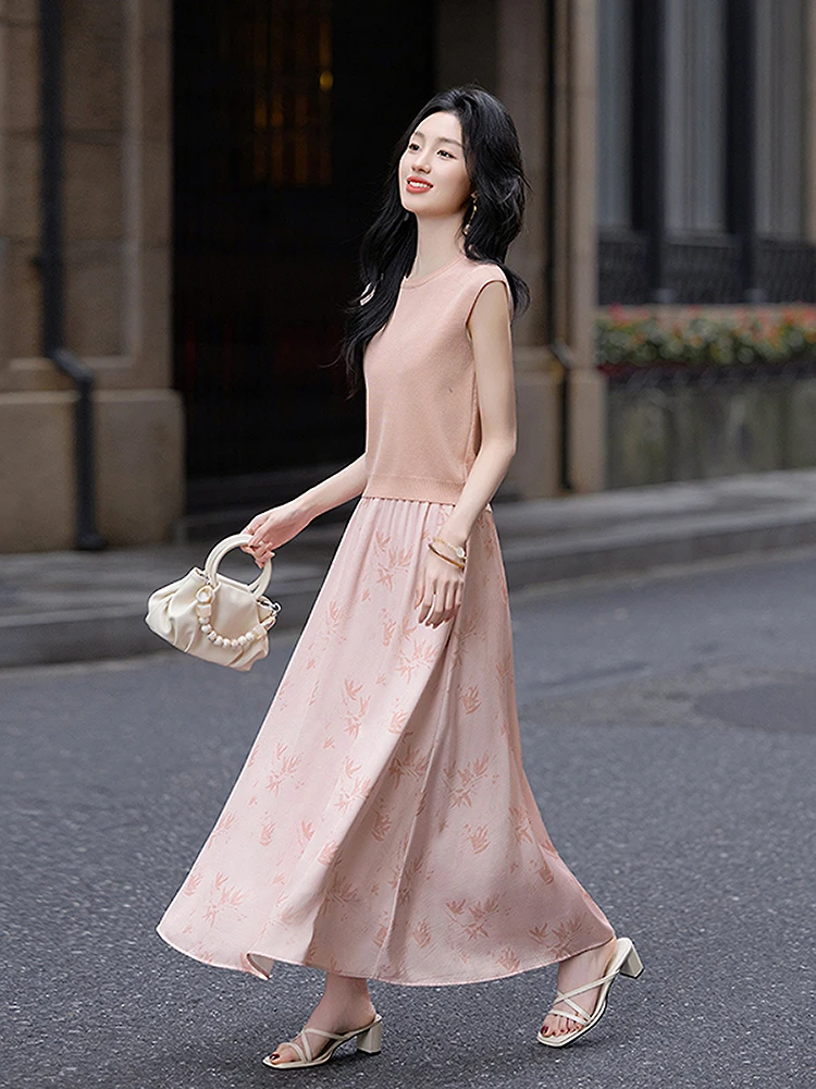 Ele Ladylike Print Top Skirt Set Women's Spring New round Ne Svel Two-Piece Suit Casual Sle Polyester Viscose N...
Ele Ladylike Print Top Skirt Set Women's Spring New round Ne Svel Two-Piece Suit Casual Sle Polyester Viscose N...