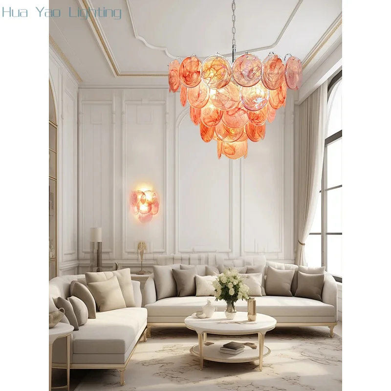 Vintage Cloud Glass Decor Chandeliers LED Lighting Fixture Europe Romantic Red Hanging Lamp for Ceiling Living Room Decor Lustre
Vintage Cloud Glass Decor Chandeliers LED Lighting Fixture Europe Romantic Red Hanging Lamp for Ceiling Living Room Decor Lustre