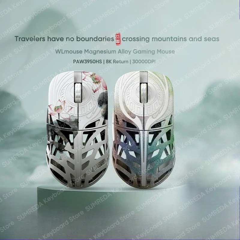 Wlmouse Strider Walker Беспроводная киберспортивная мышь PAW3950HS 8K Magnesium 2,4G Проводная мышь Легкая полая беспроводная игровая мышь FPS
Wlmouse Strider Walker Беспроводная киберспортивная мышь PAW3950HS 8K Magnesium 2,4G Проводная мышь Легкая полая беспроводная игровая мышь FPS
