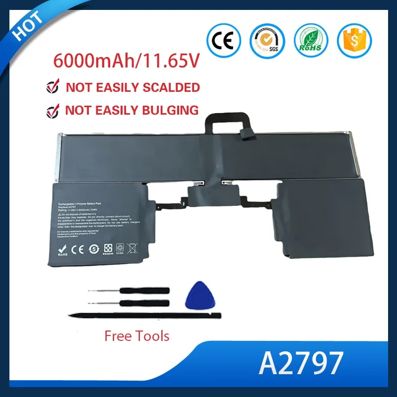 A2797 Battery For MacBook Air 15" A2941 M2 2023 11.54V 66.5Wh 5762mAh
A2797 Battery For MacBook Air 15" A2941 M2 2023 11.54V 66.5Wh 5762mAh