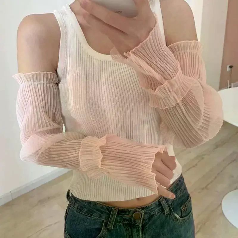 Women's Summer Sun Sleeves Fingerless Lace Mesh Arm Covers UV Protection Breathable Thin Mittens For
Women's Summer Sun Sleeves Fingerless Lace Mesh Arm Covers UV Protection Breathable Thin Mittens For