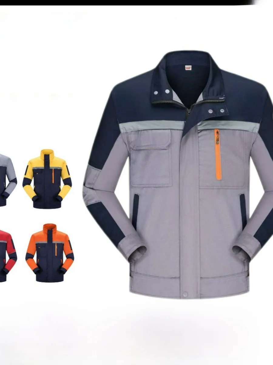 Men's Long Sve Work orm Set Reflective Wear Resistant Breathable for Construction Site Welding And Auttive...