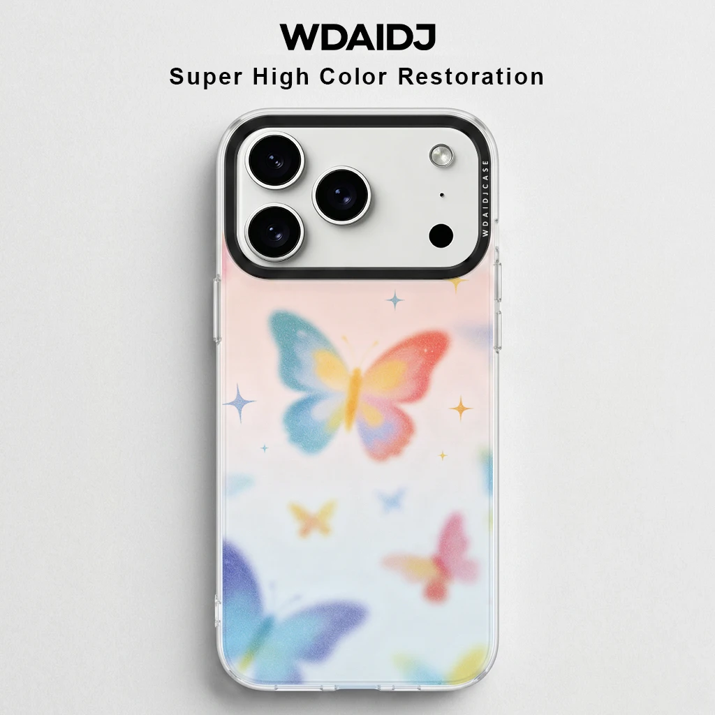 Watercolor Gradient Butterfly Print Clear Phone Case for iPhone 13 14 15 16 17 Dreamy Pattern Anti Yellow Shockproof Protective
Watercolor Gradient Butterfly Print Clear Phone Case for iPhone 13 14 15 16 17 Dreamy Pattern Anti Yellow Shockproof Protective