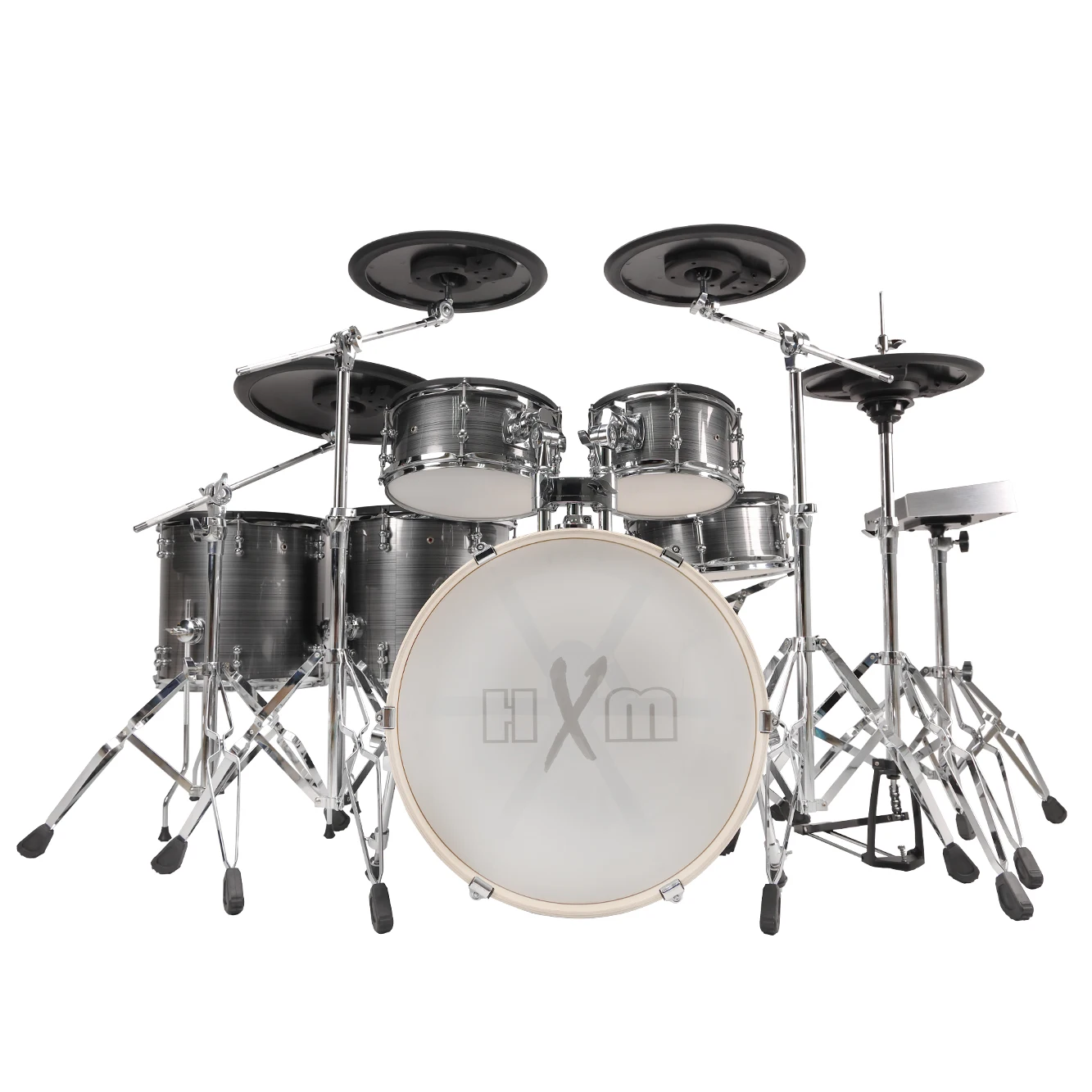 HXM XD-2000C-KM Brushed Silver Color Acoustic Design Electronic Drum Set Factory Direct Sales Electric Drum Set Professional
HXM XD-2000C-KM Brushed Silver Color Acoustic Design Electronic Drum Set Factory Direct Sales Electric Drum Set Professional